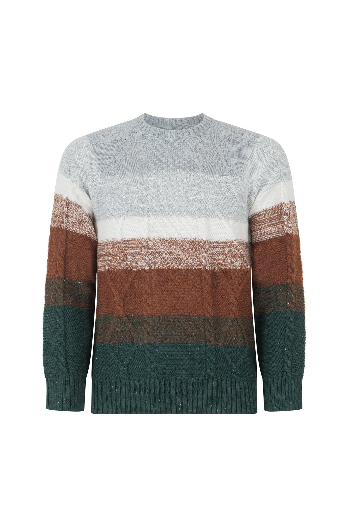 Maglione girocollo fantasia