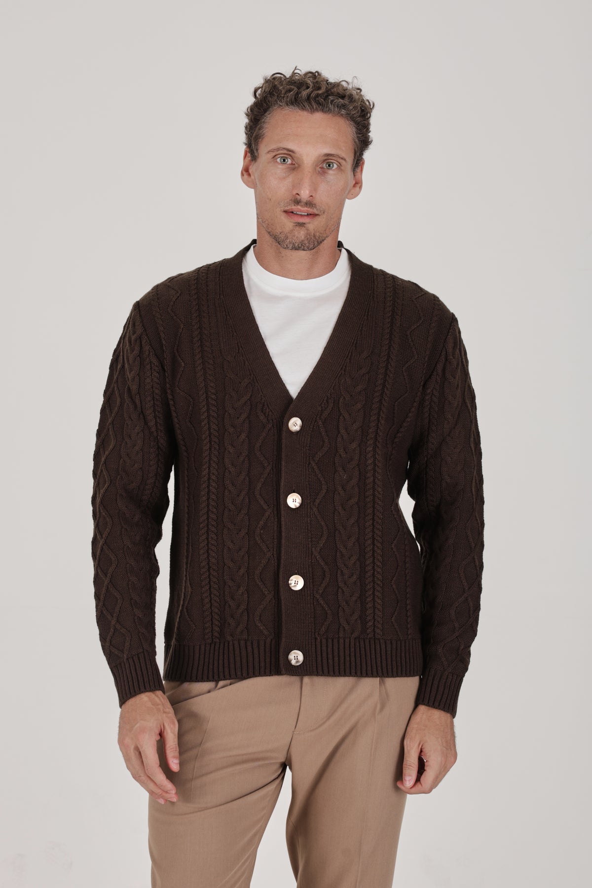 Cardigan scollo a V