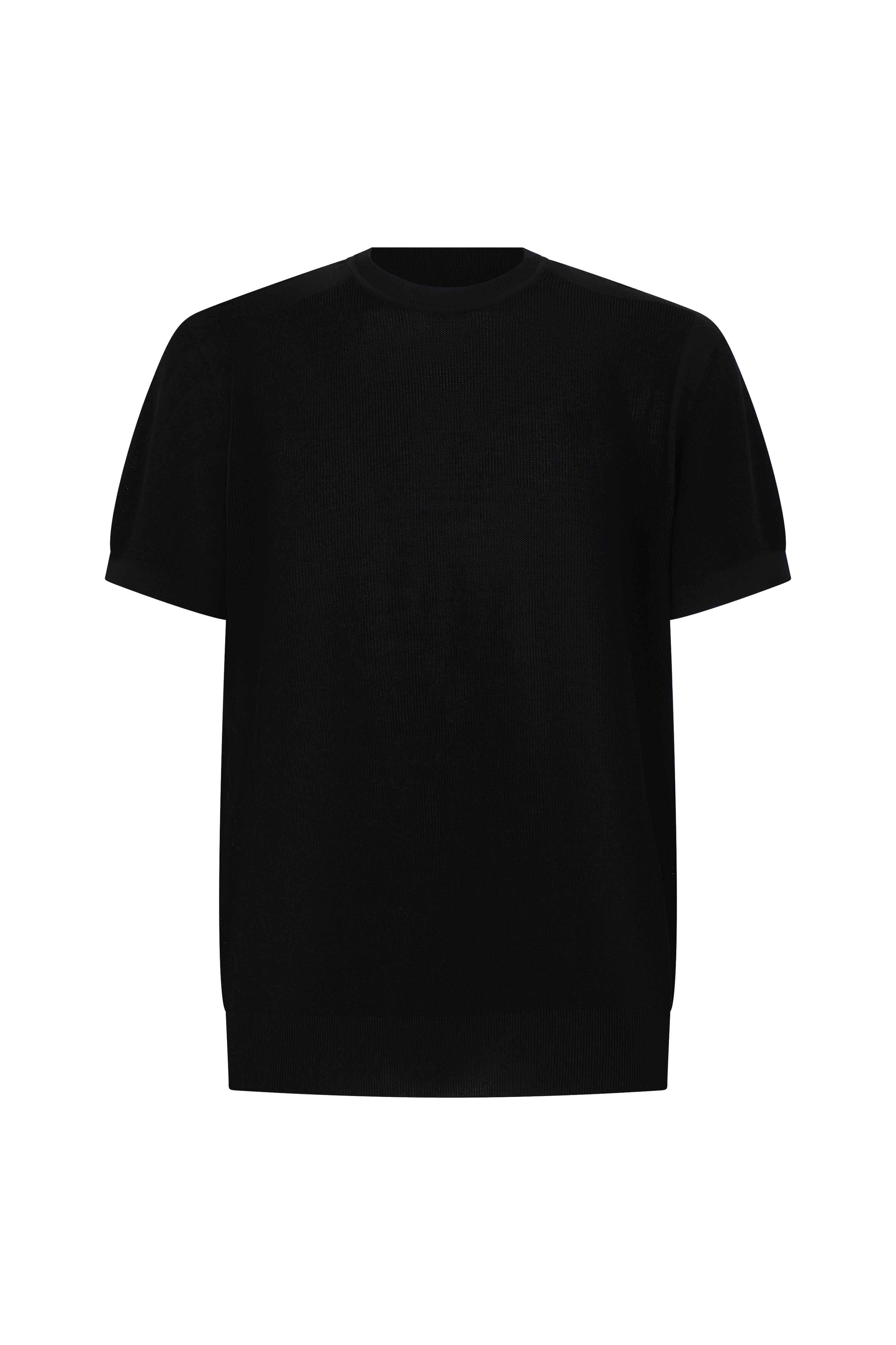 T-shirt in filo a costine