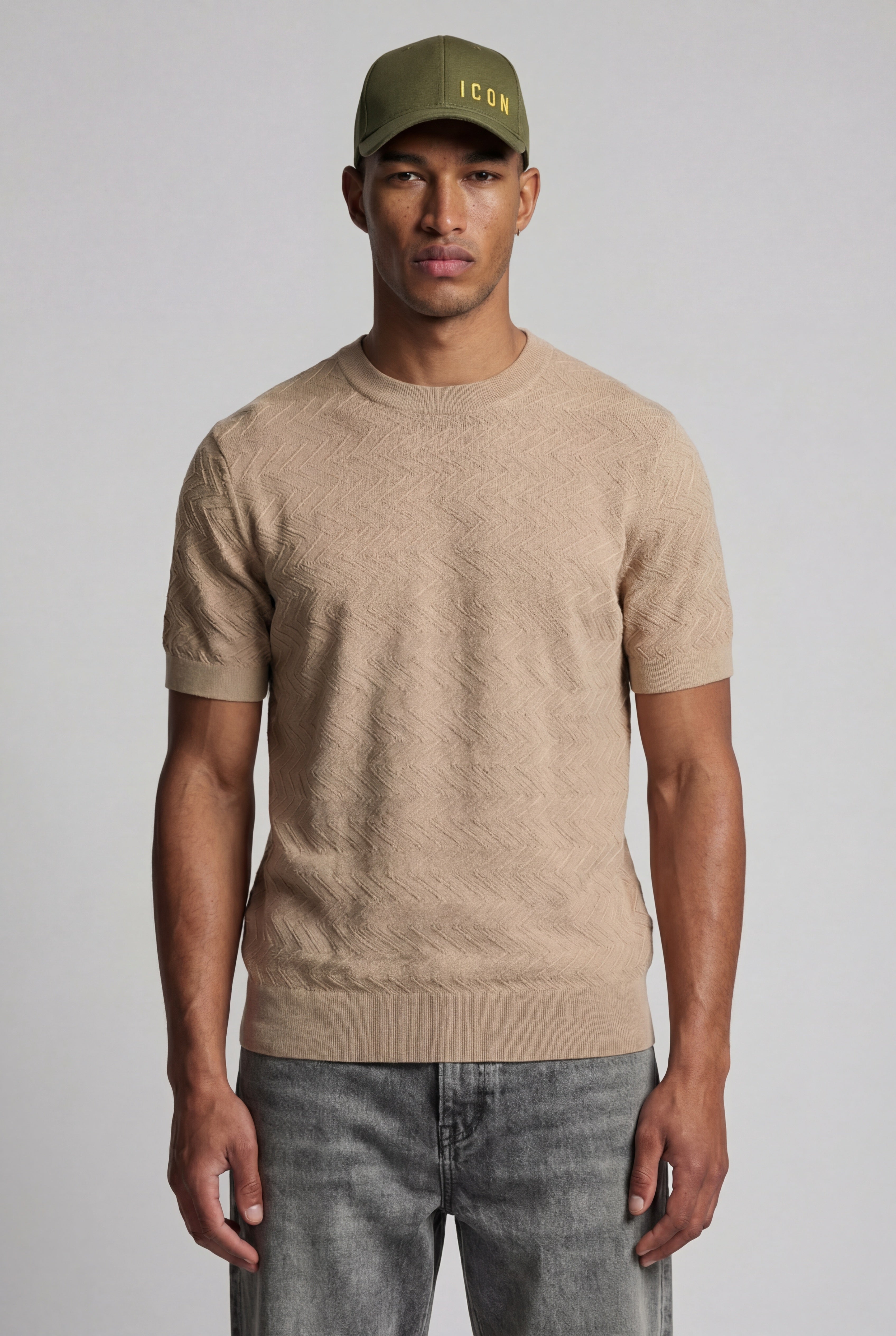 T-shirt in filo fantasia